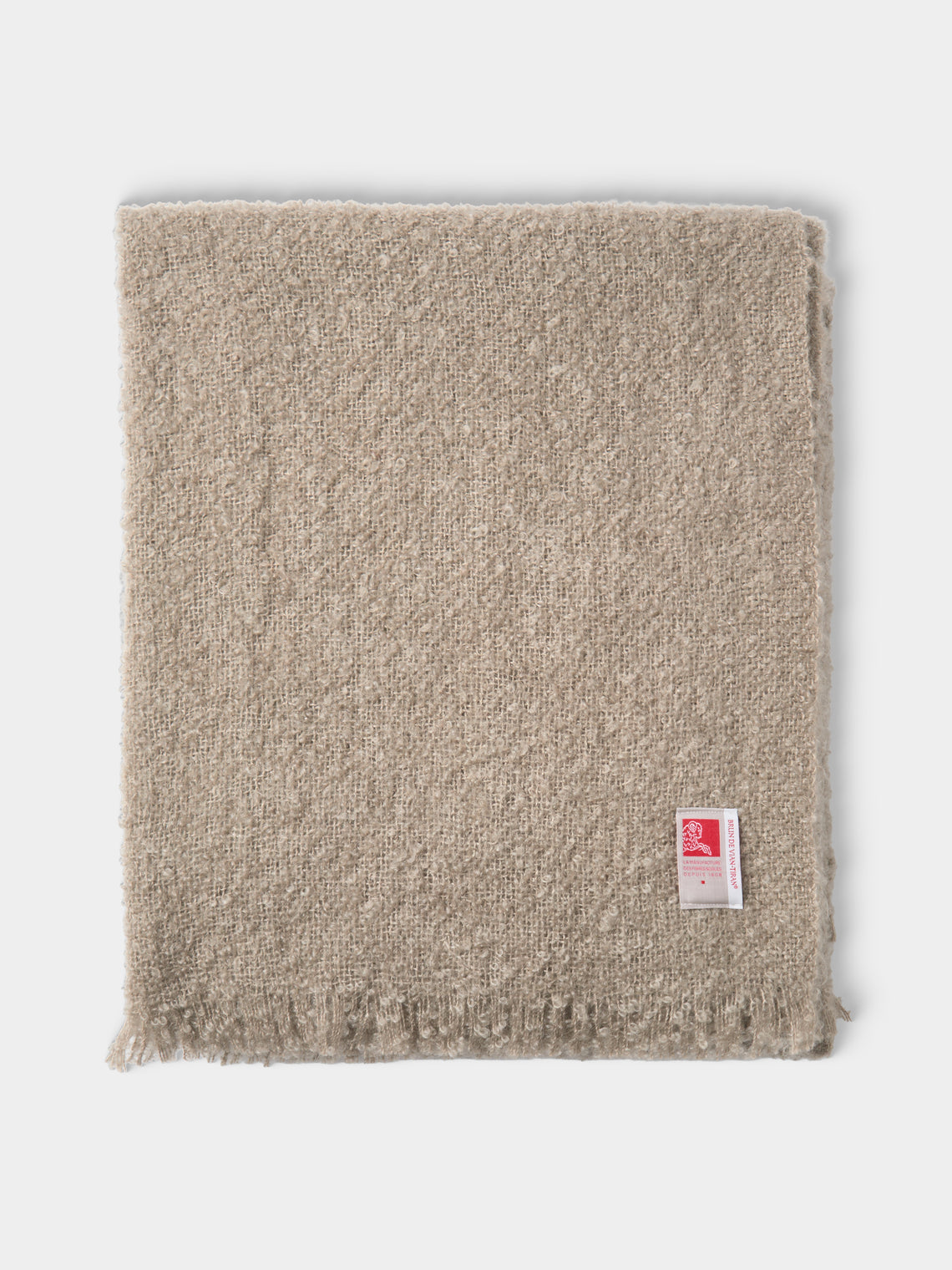 Brun de Vian-Tiran - Cirrus Handwoven Mohair Throw (71in/1.8m) - Green - ABASK