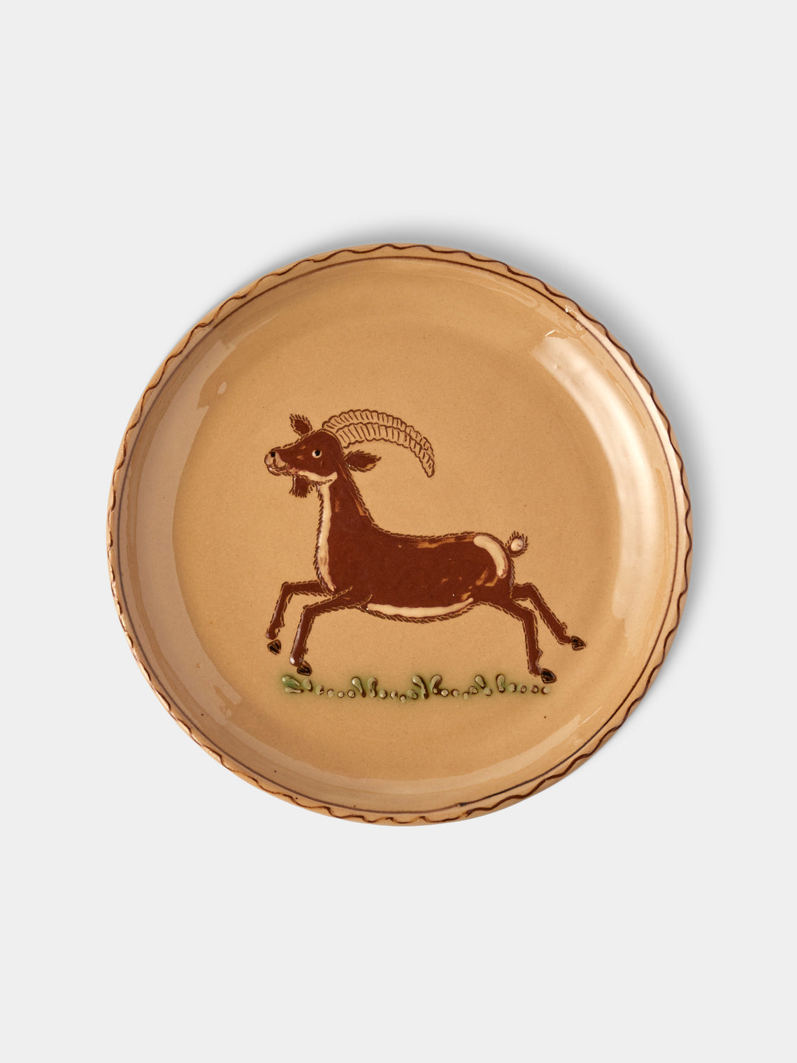 Poterie d’Évires - Animals Hand-Painted Ceramic Plates – 8in/20cm (Set of 8) - Multiple - ABASK