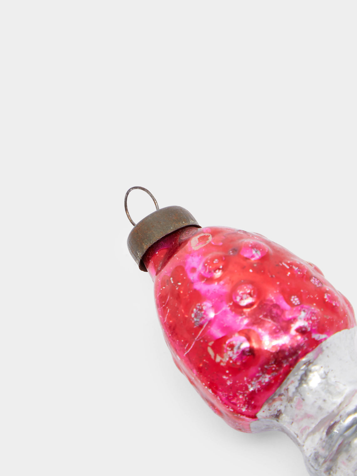 Antique and Vintage - 1950s Mushrooms Glass Small Tree Decorations (Set of 12) -  - ABASK