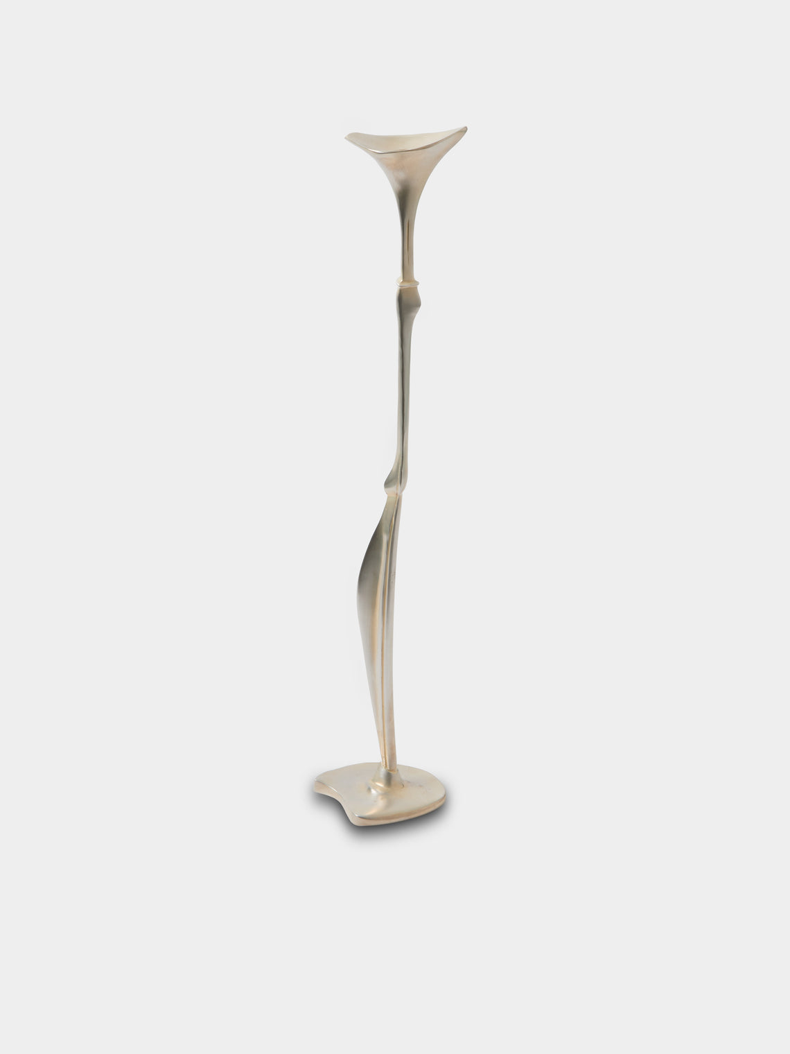 Shaha Raphael - Low Tide Fishbone Hand-Cast Brass Medium Candelabra - Metallic - ABASK