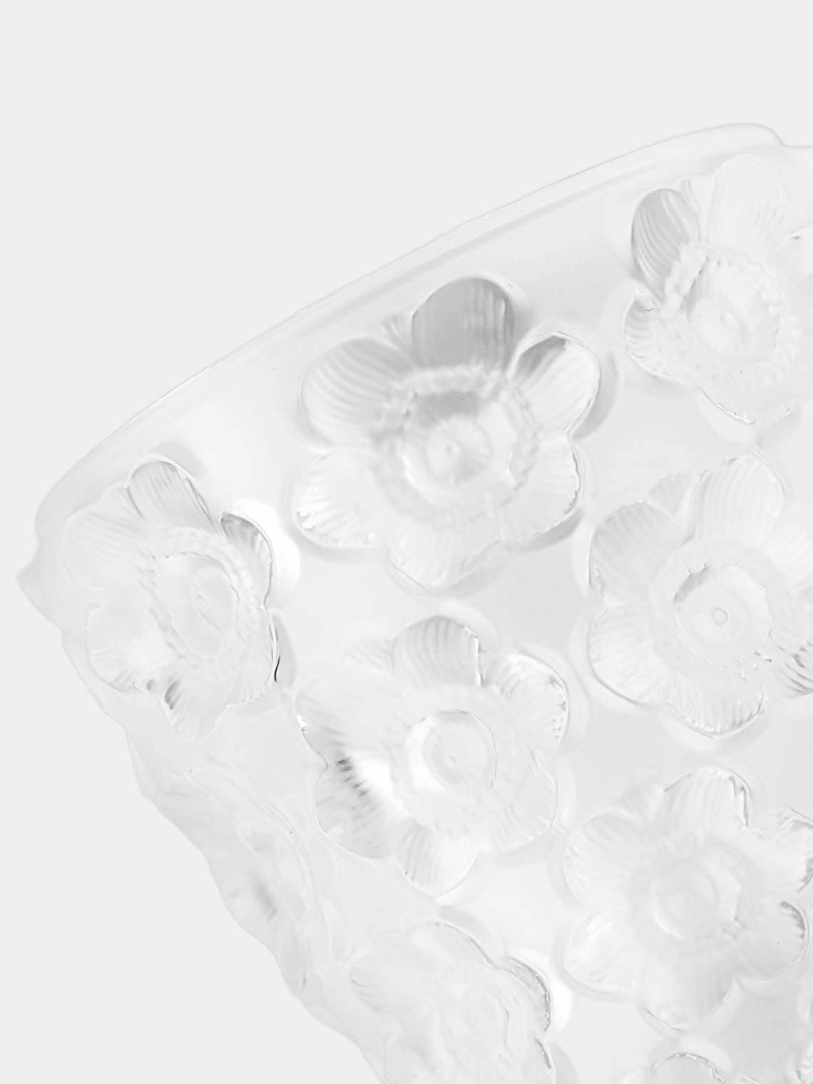 Lalique - Anemones Crystal Votive - Clear - ABASK