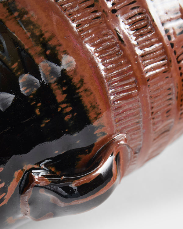 Matthew Foster - Ceramic Spaghetti Jar - Black - ABASK