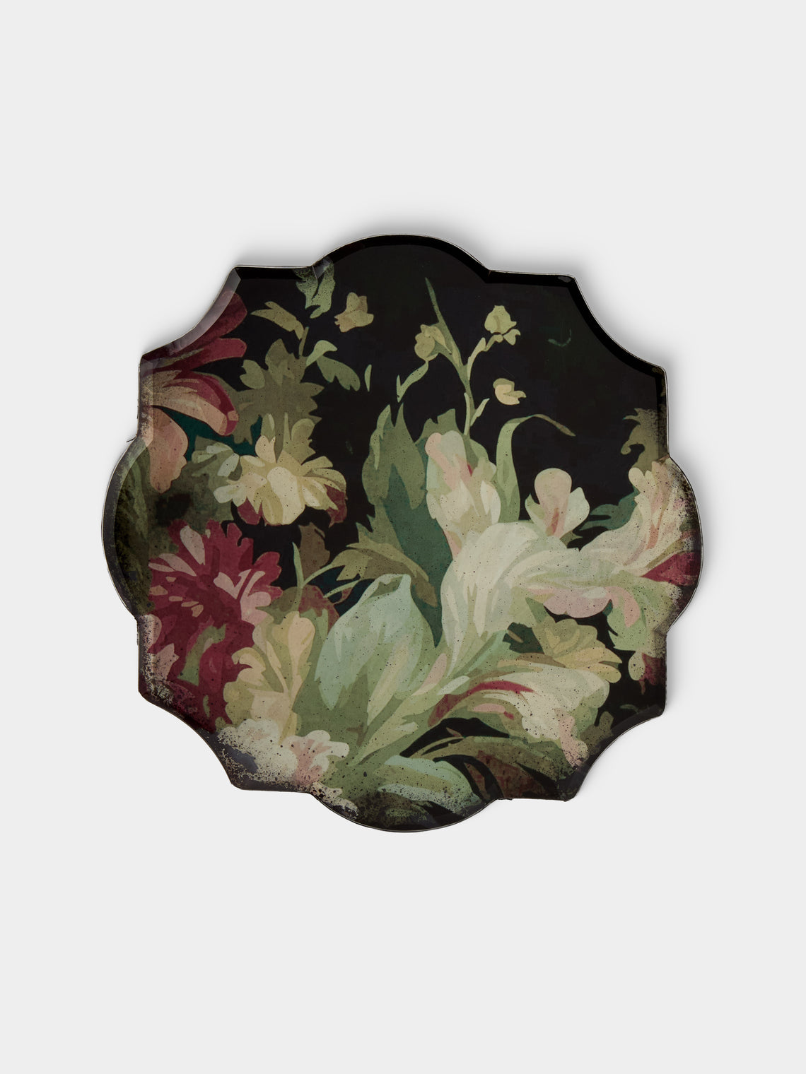 Borgo delle Tovaglie - Milano Carmen Mirrored Glass Placemats (Set of 6) - Pink - ABASK