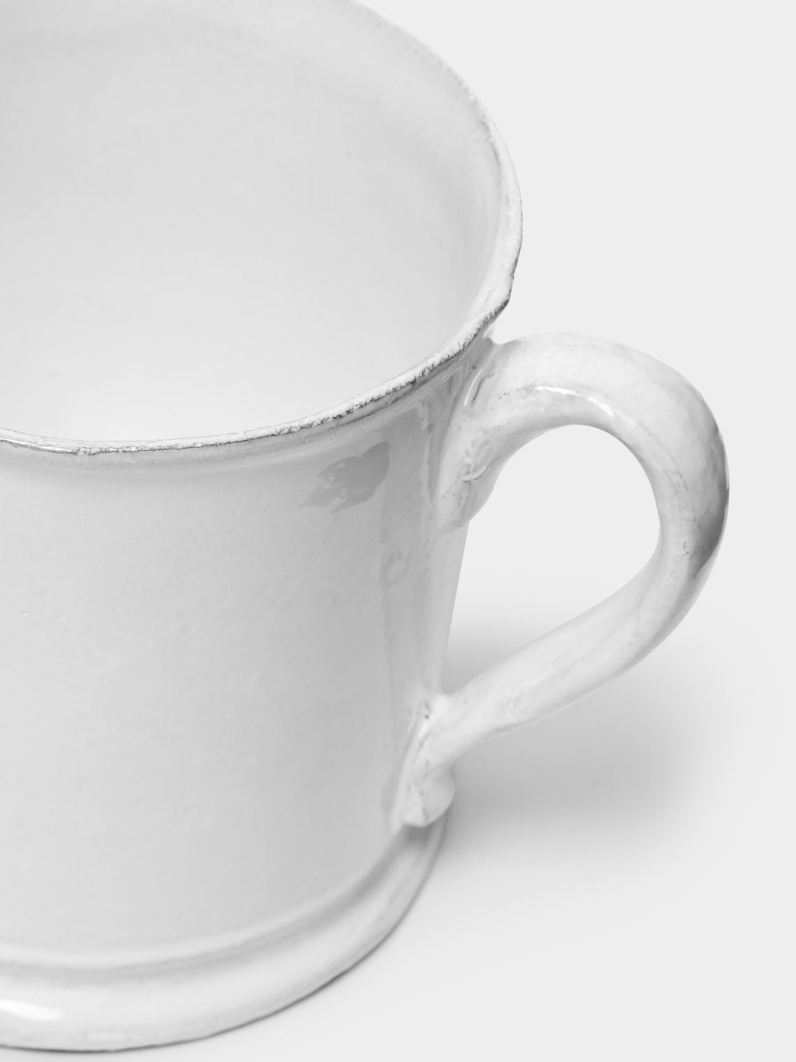 Astier de Villatte - Colbert Hand-Glazed Ceramic Large Mug (Set of 2) - White - ABASK