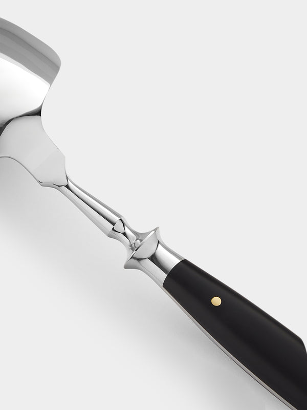 Eichenlaub - Resin Old German Serving Spoon - Black - ABASK