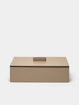 Giobagnara - Sally Leather Trinket Box - Beige - ABASK - 