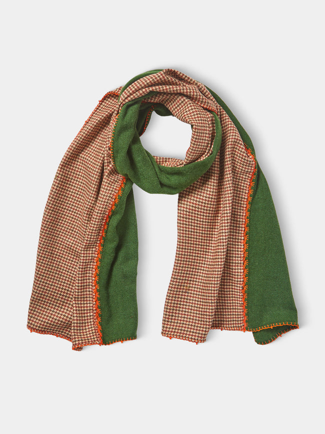 Leo Atlante - Nesness Wool-Blend Scarf - Green - ABASK - 