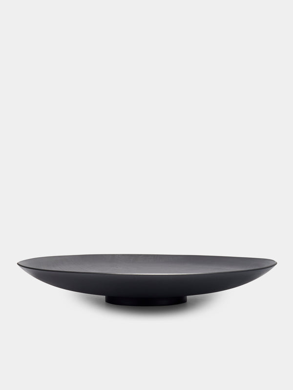 Abigail Castaneda - Wood Stitched Bowl on Plinth - Black - ABASK - 