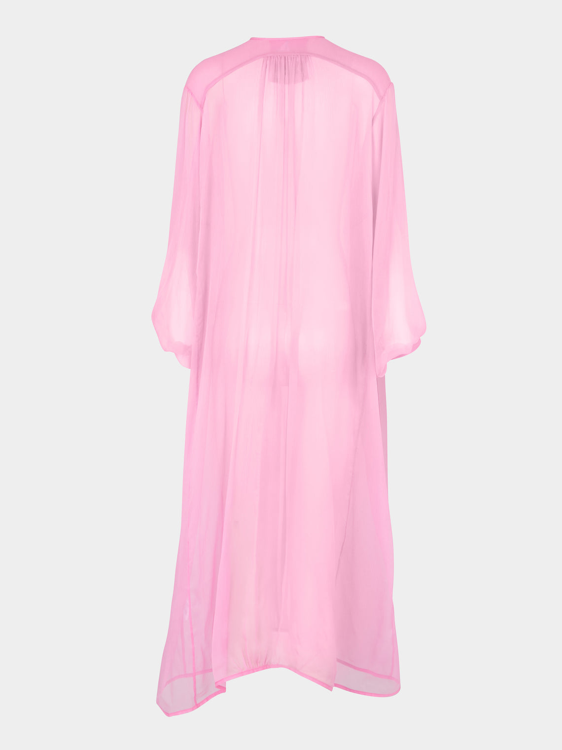 Les Vacances D'Irina - The Hazy Nipple Silk Long Dress | One Size - Pink - ABASK