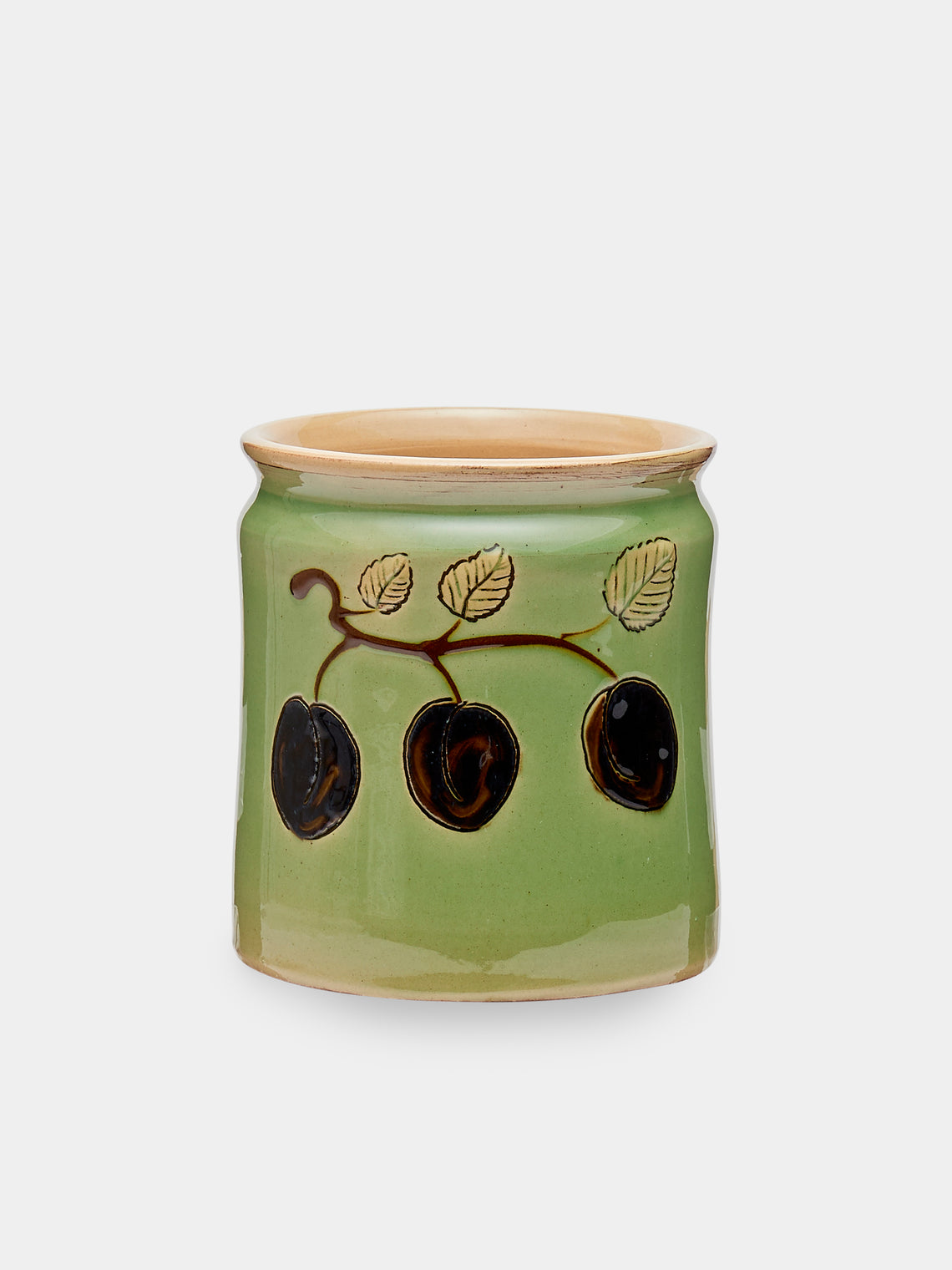 Poterie d’Évires - Fruits Hand-Painted Ceramic Confiture Pots (Set of 3) - Multiple - ABASK