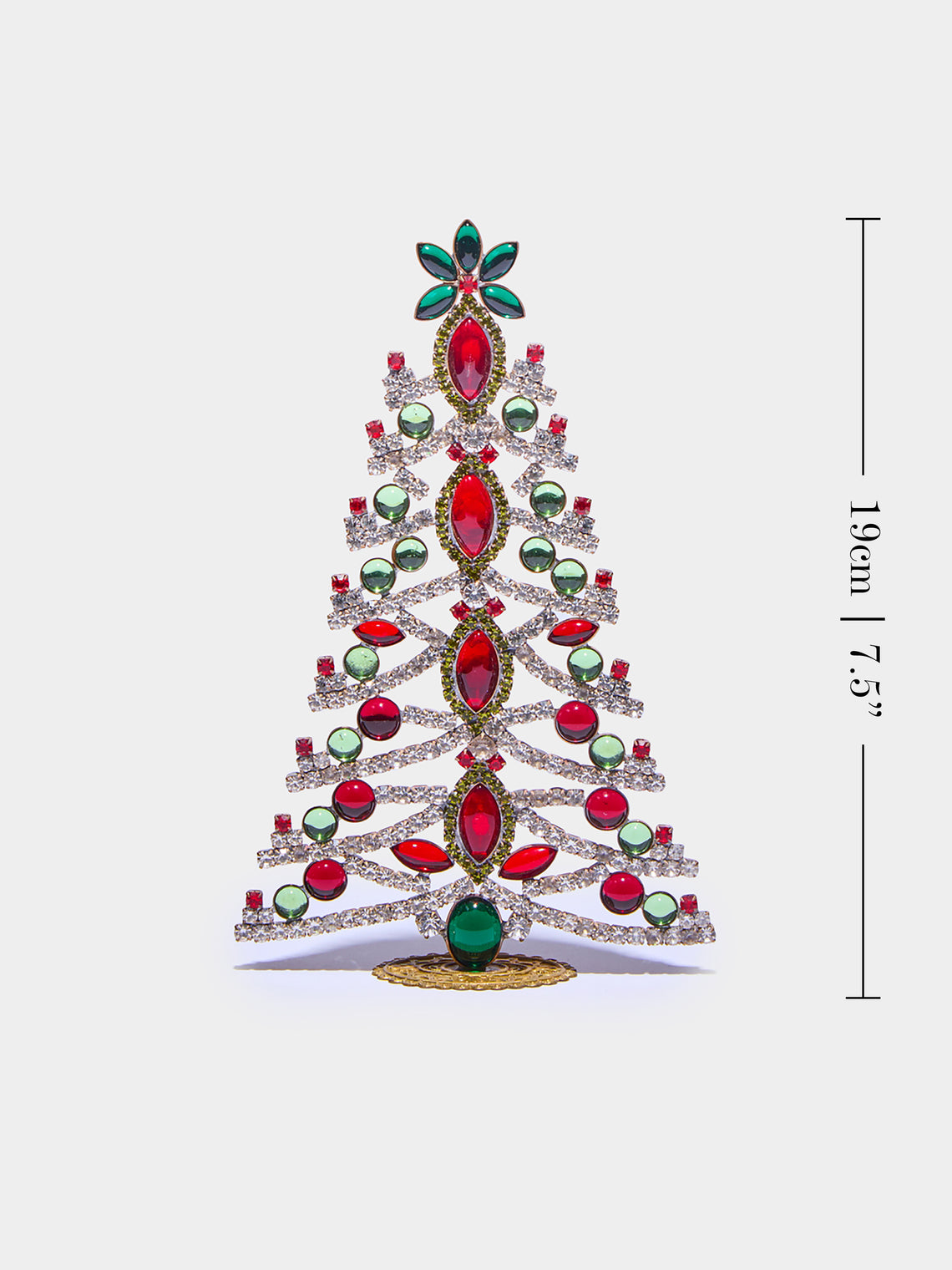 Antique and Vintage - 1930s Czech Jewelled Small Christmas Tree -  - ABASK