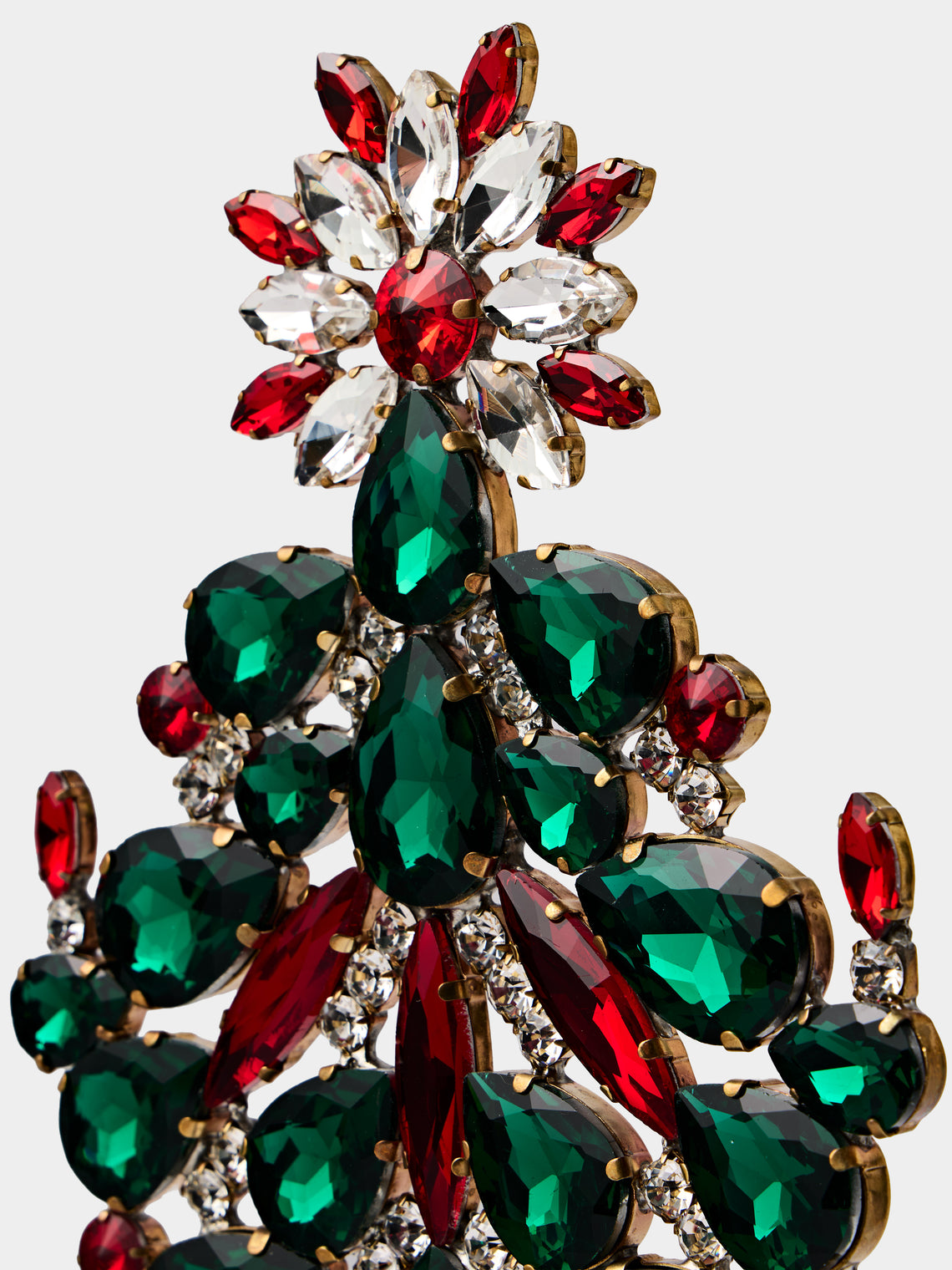 ABASK Decorations - Festive Czech Crystal Tree - Green - ABASK