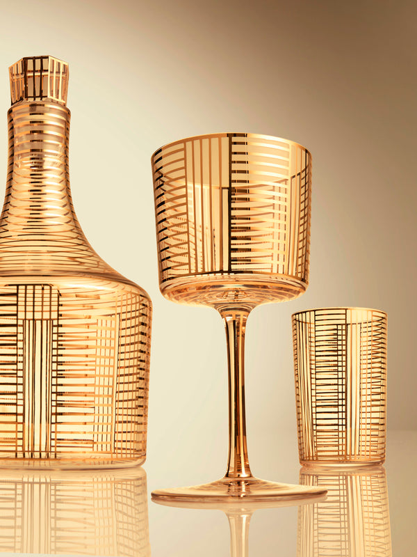 Lobmeyr - Series B Hand-Painted Crystal Wine Glass - Gold - ABASK