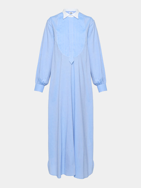 Sebline - Women's Painter’s Cotton Shirt Dress | Size: XS - Light pink - ABASK - 