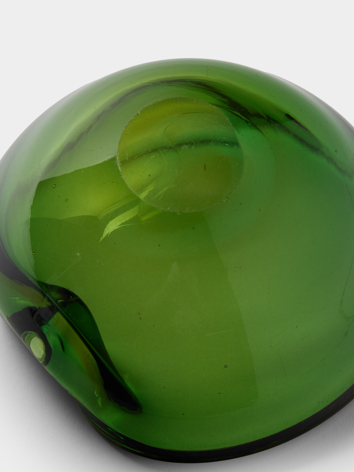 Antique and Vintage - Mid-Century Murano Glass Ashtray - Green - ABASK