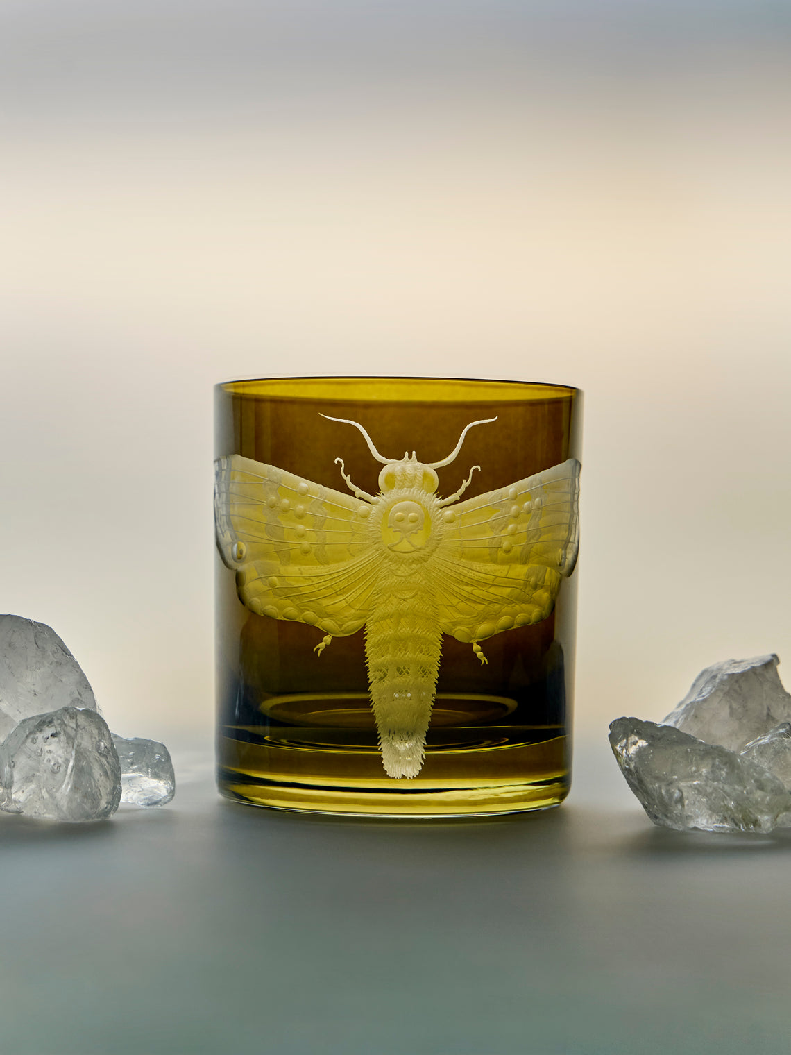 Artel - Cabinet of Curiosities Hand-Engraved Crystal Double Old Fashioned Tumbler - Green - ABASK