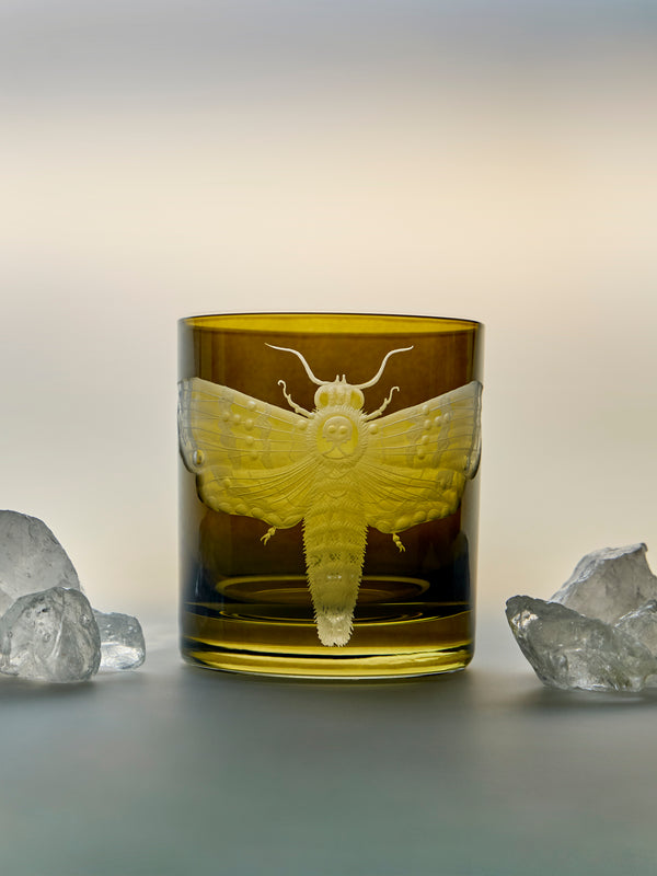 Artel - Cabinet of Curiosities Hand-Engraved Crystal Double Old Fashioned Tumbler - Green - ABASK