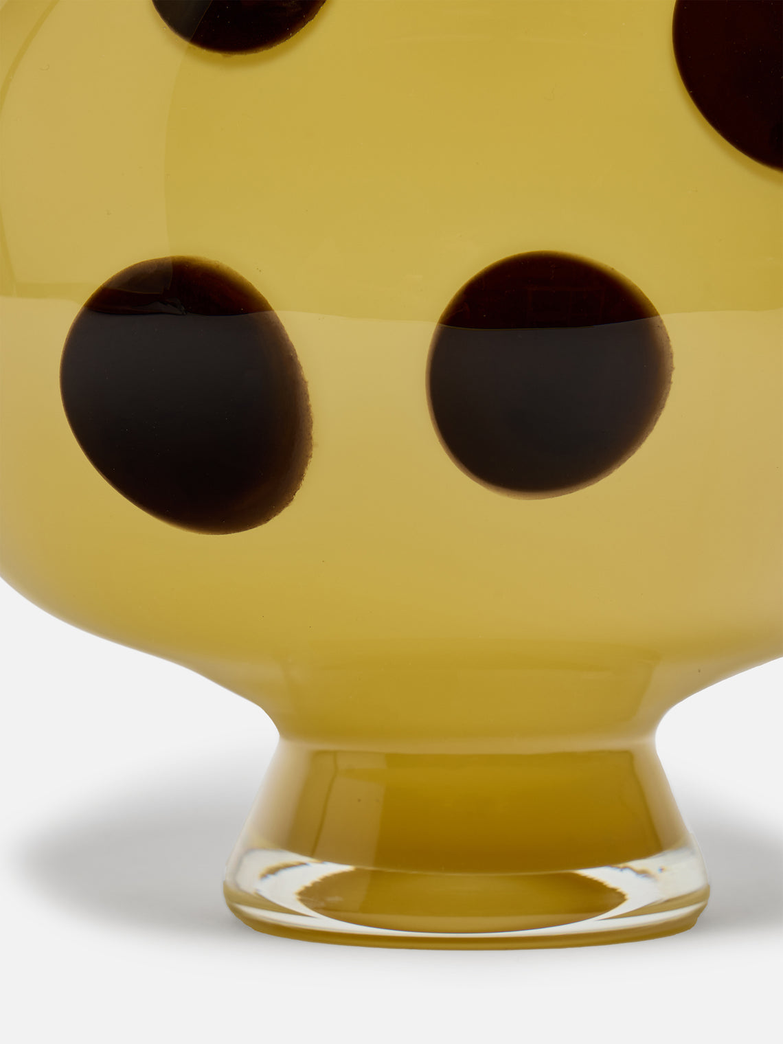 Martyn Thompson Studio - Penny Spotted Hand-Blown Glass Vase (21.5in/55cm) - Yellow - ABASK