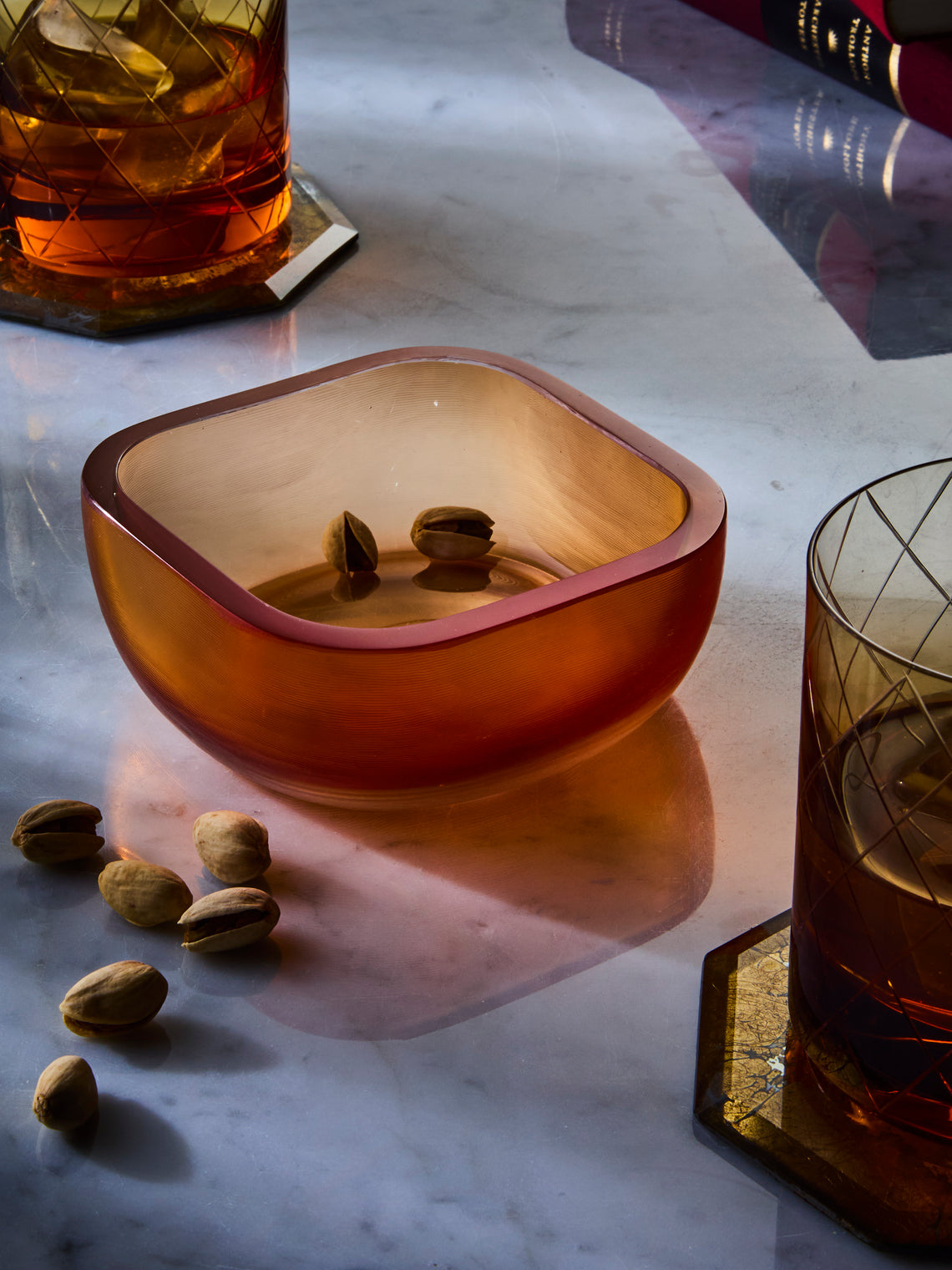 Antique and Vintage - 1950s Paolo Venini Glass Bowl - Orange - ABASK