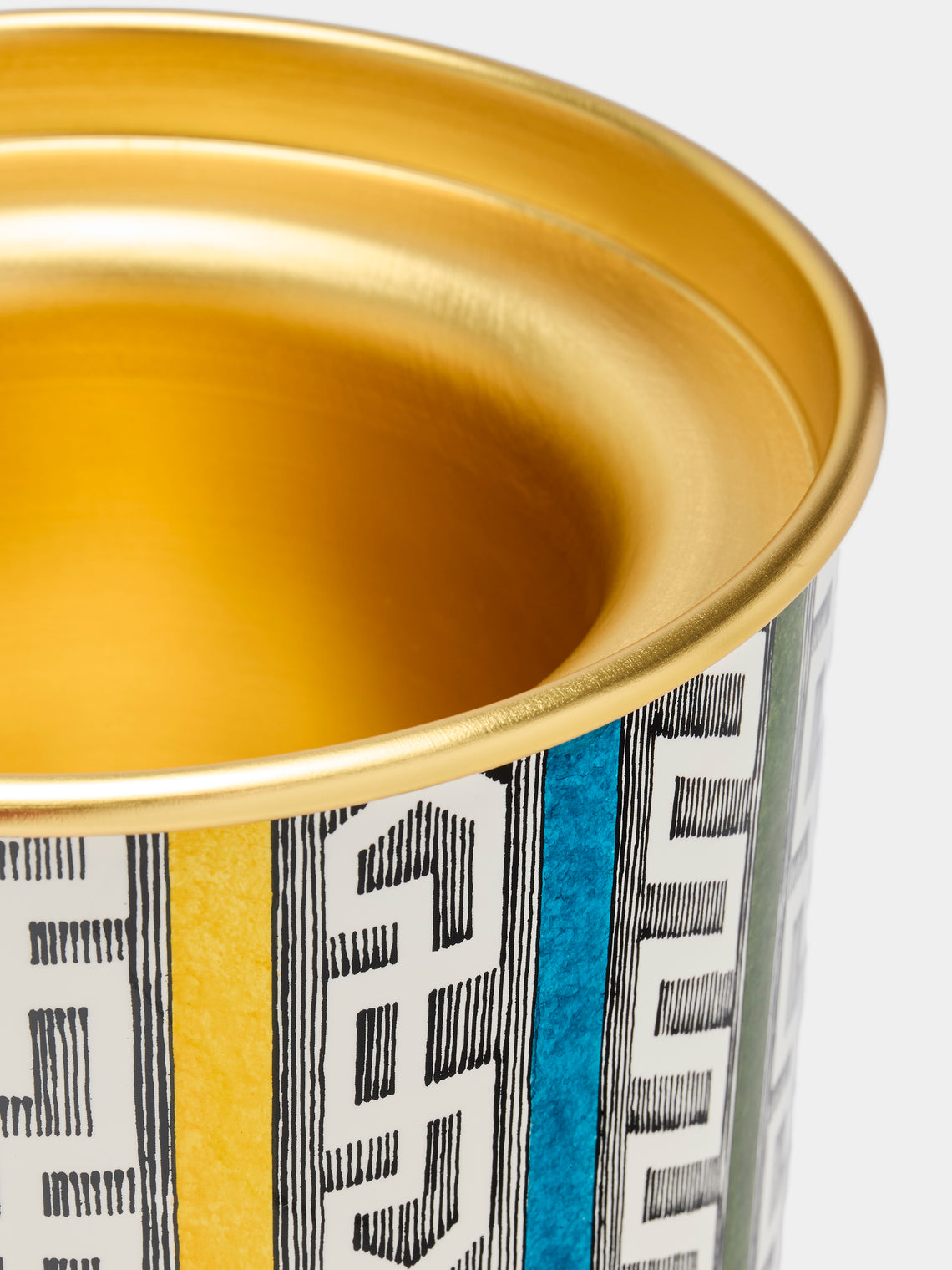 Fornasetti - Bordi Antichi Hand-Painted Metal Ice Bucket - Multiple - ABASK