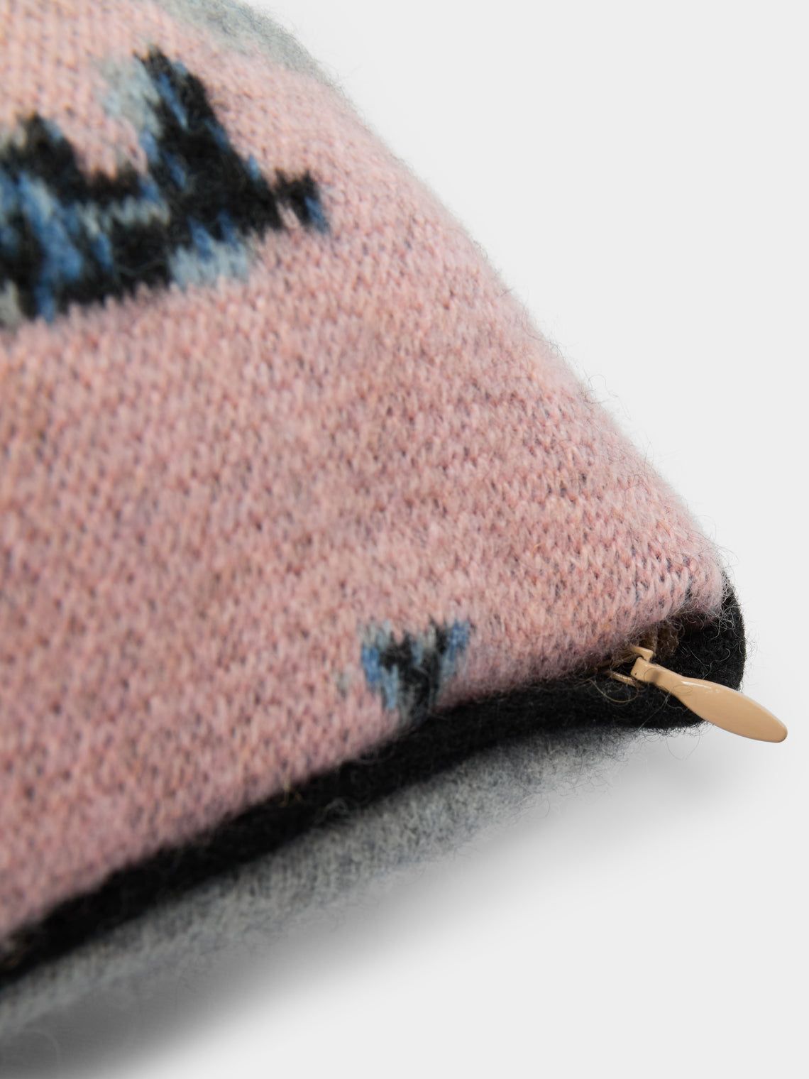 Saved NY - Fishing Cashmere Pillow (21.5in/55cm) - Blue - ABASK