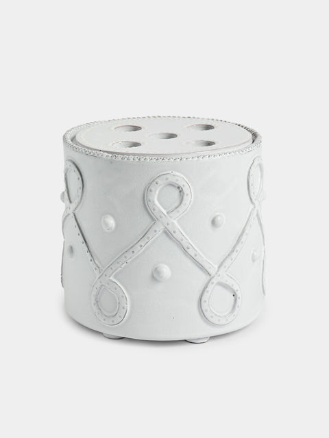 Emily Mitchell - Hand-Built Ceramic Bough Vase - White - ABASK - 