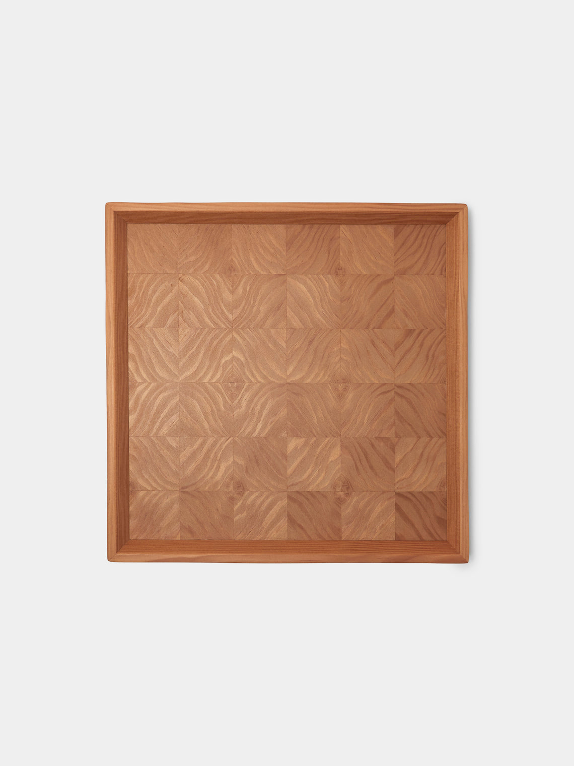 Mori Kougei - Poke Douglas Fir Square Tray (10.5in/26.5cm) - Brown - ABASK - 
