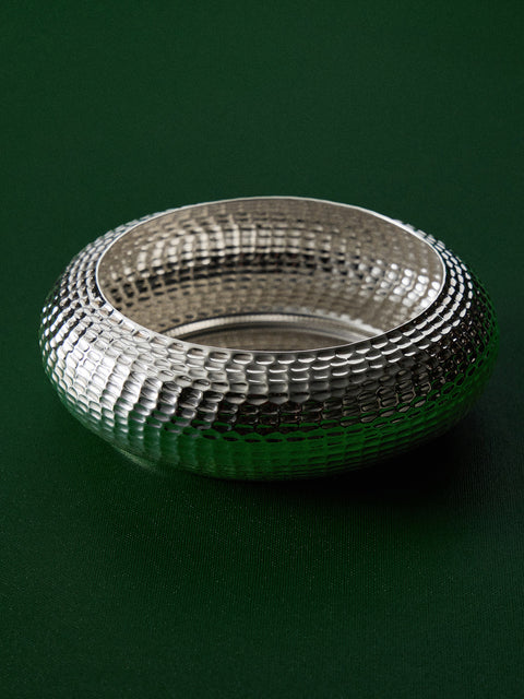 San Lorenzo - 1971 Franco Albini and Franca Helg Pannocchia Sterling Silver Saucer Bowl - Silver - ABASK