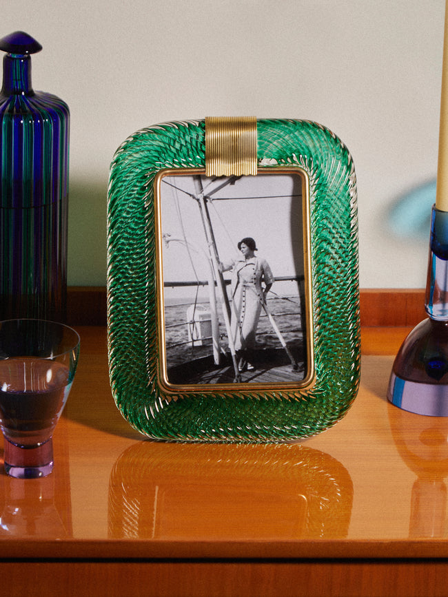 Antique and Vintage - 1960s Murano Glass Photo Frame -  - ABASK
