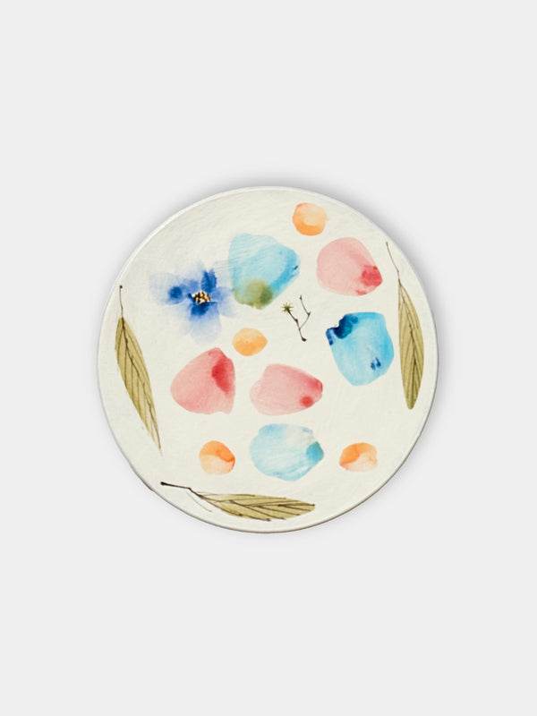 Yon Ho Kyung - Petals Buncheong Small Plate - White - ABASK - 