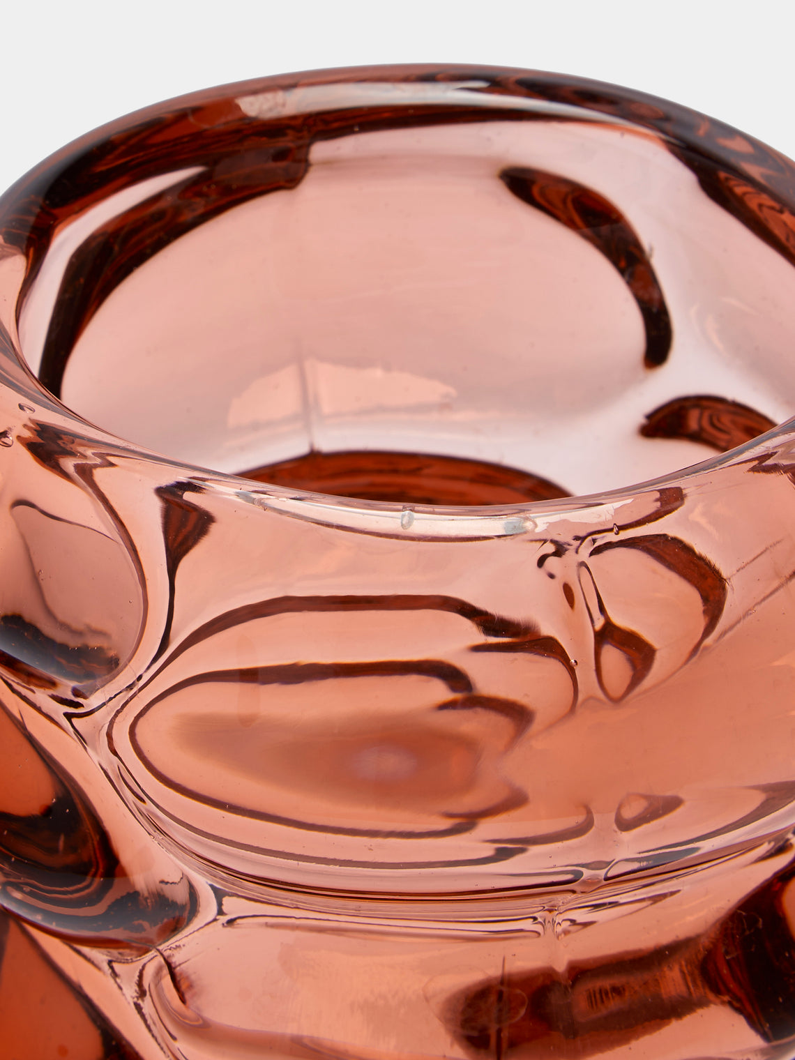 Antique and Vintage - Mid-Century Glass Vase - Pink - ABASK