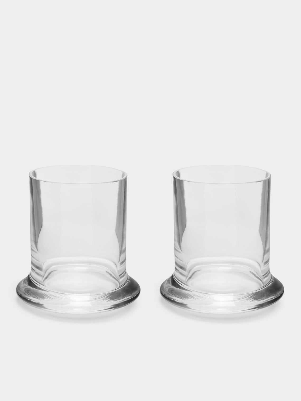NasonMoretti - Archive Revival 1951 Hand-Blown Murano Glass Boat Tumblers (Set of 2) - Clear - ABASK 