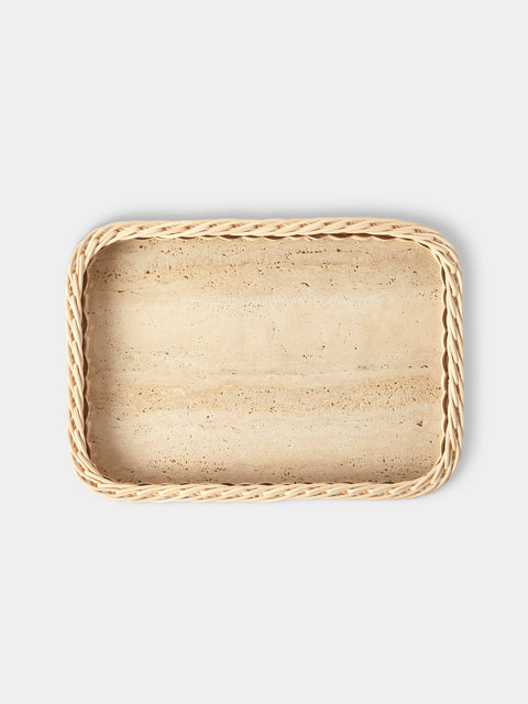 Pigment France - Orsay Marble Tray (15.5in/40cm) - Natural - ABASK - 