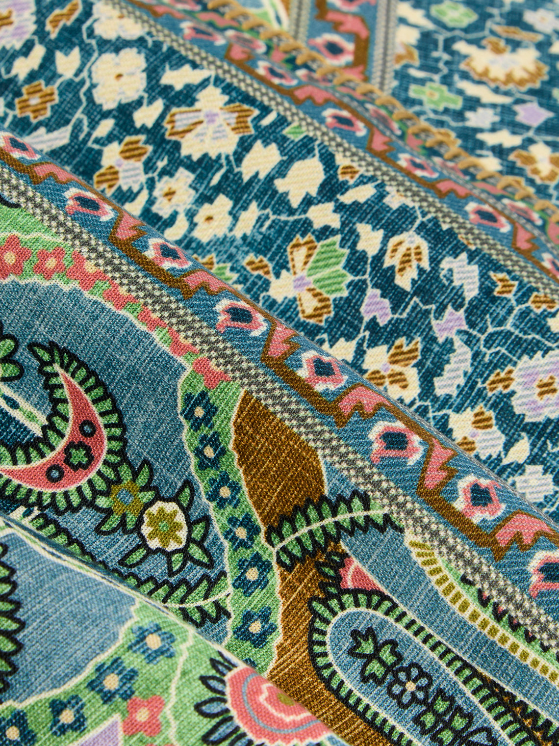 D'Ascoli - | Set of 4 | Nirvana Printed Linen Placemats - Multiple - ABASK