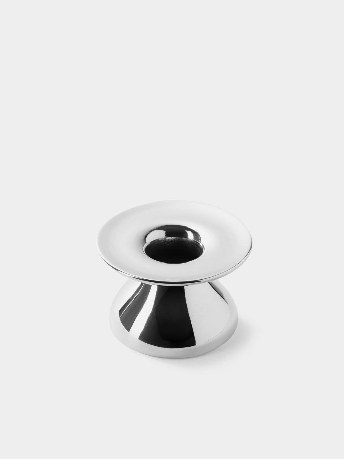 San Lorenzo - 1993 Afra and Tobia Scarpa Pure Silver Vase (4in/10cm) - Silver - ABASK