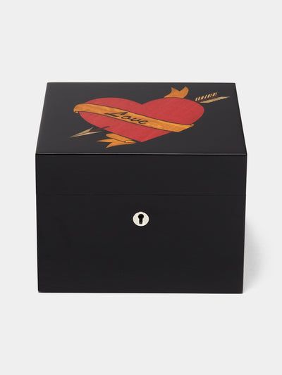 Elie Bleu - Vanities Love Sycamore Jewelry and Watch Box - Black - ABASK - 