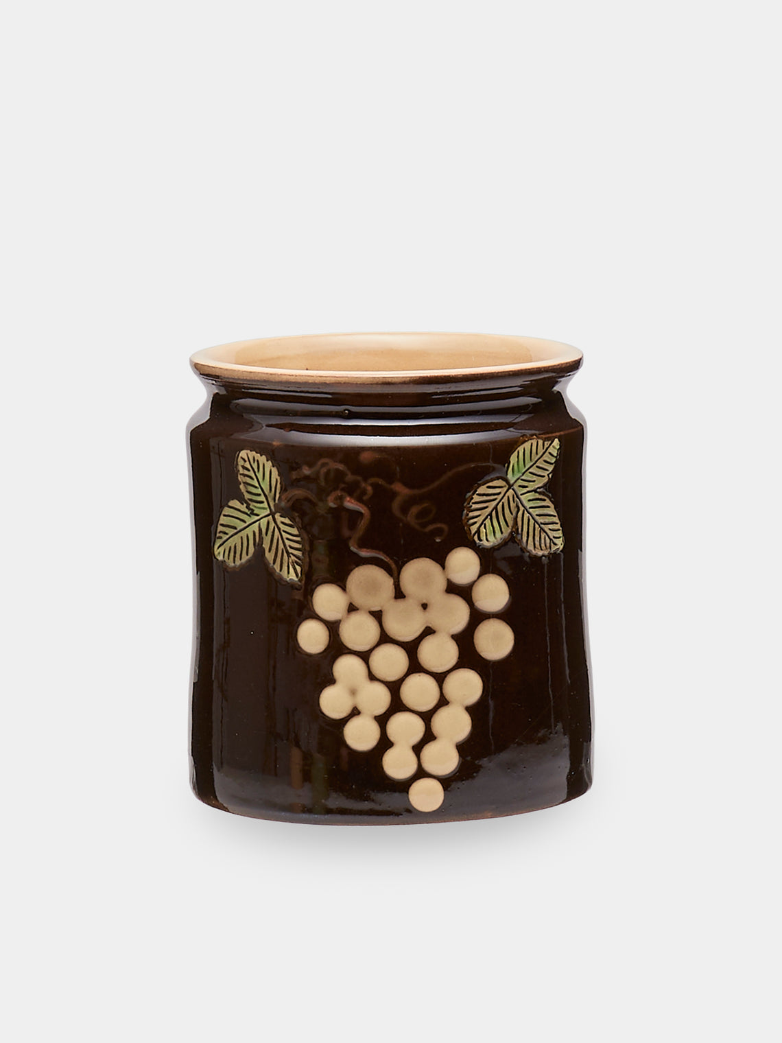 Poterie d’Évires - Fruits Hand-Painted Ceramic Confiture Pots (Set of 3) - Multiple - ABASK
