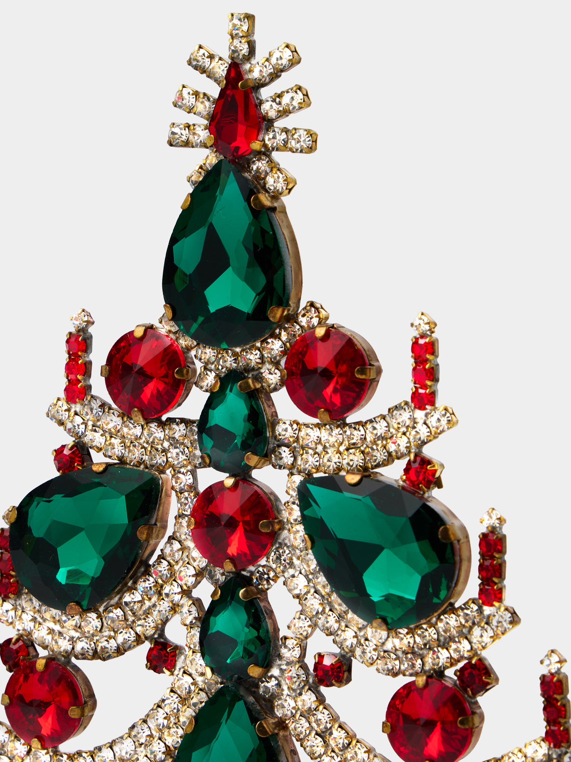 ABASK Decorations - Charming Czech Crystal Tree - Red - ABASK