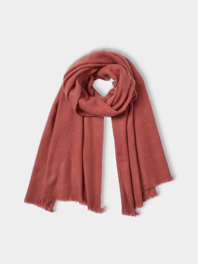 Norlha - Nomad Net Yak Scarf (75in/1.9m) - Pink - ABASK - 