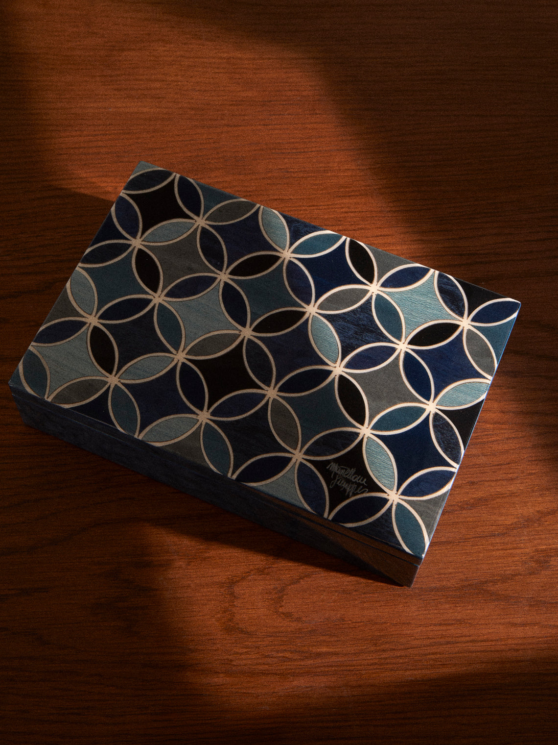 Mastellone Giuseppe - Wood Inlay Jewelry Box - Blue - ABASK