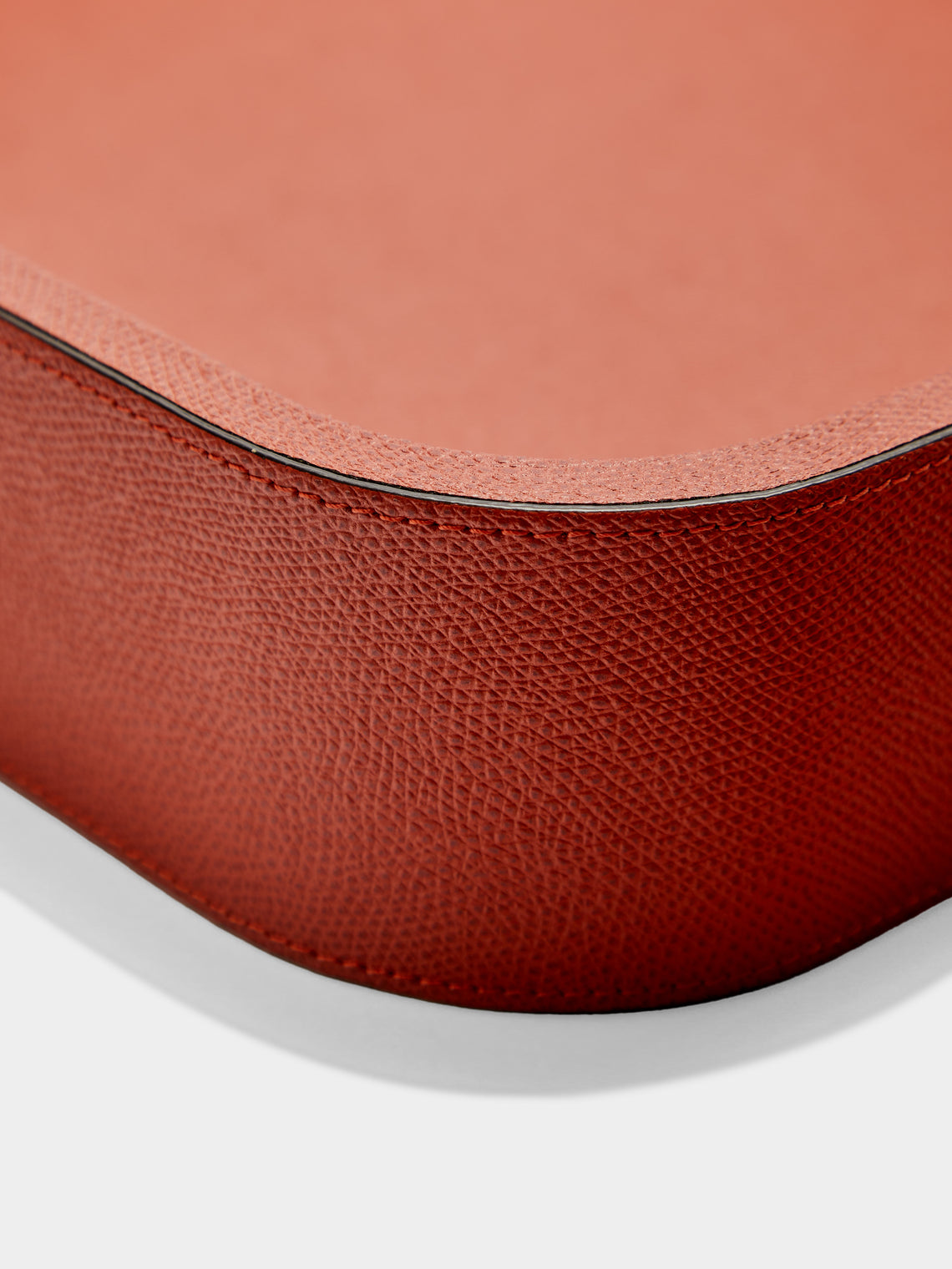 Giobagnara - Polo Leather Tray (18.5in/47.5cm) - Orange - ABASK