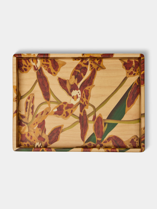 Silvia Furmanovich - Orchids Marquetry Wood Vide Poche (8in/20cm) - Multiple - ABASK - 