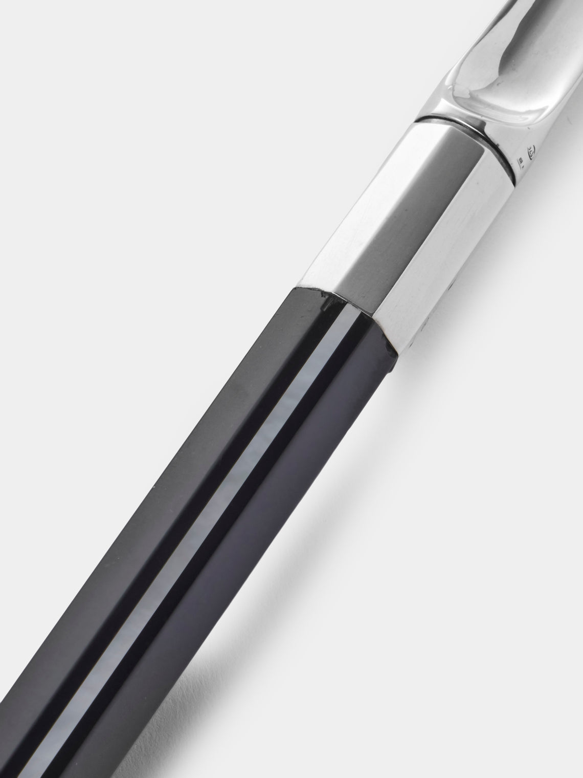 San Lorenzo - 1981 Afra and Tobia Scarpa Sterling Silver and Marble Roasting Knife and Fork - Silver - ABASK