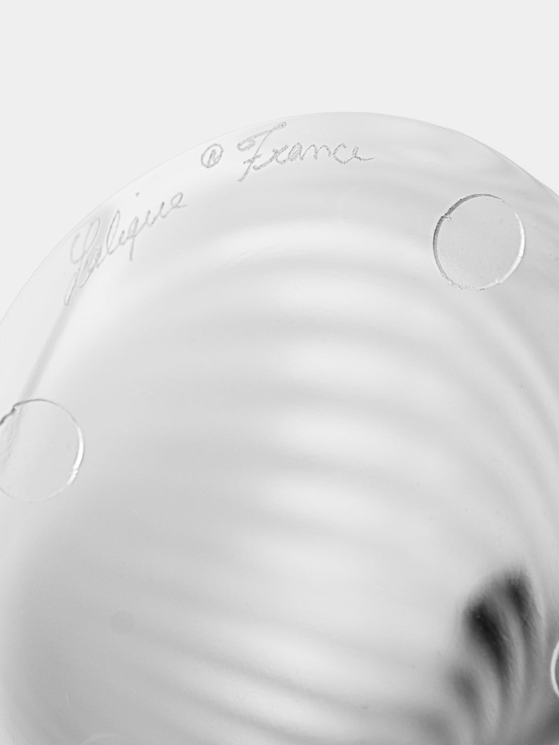 Lalique - Alizé Crystal Vase (7in/18cm) - White - ABASK