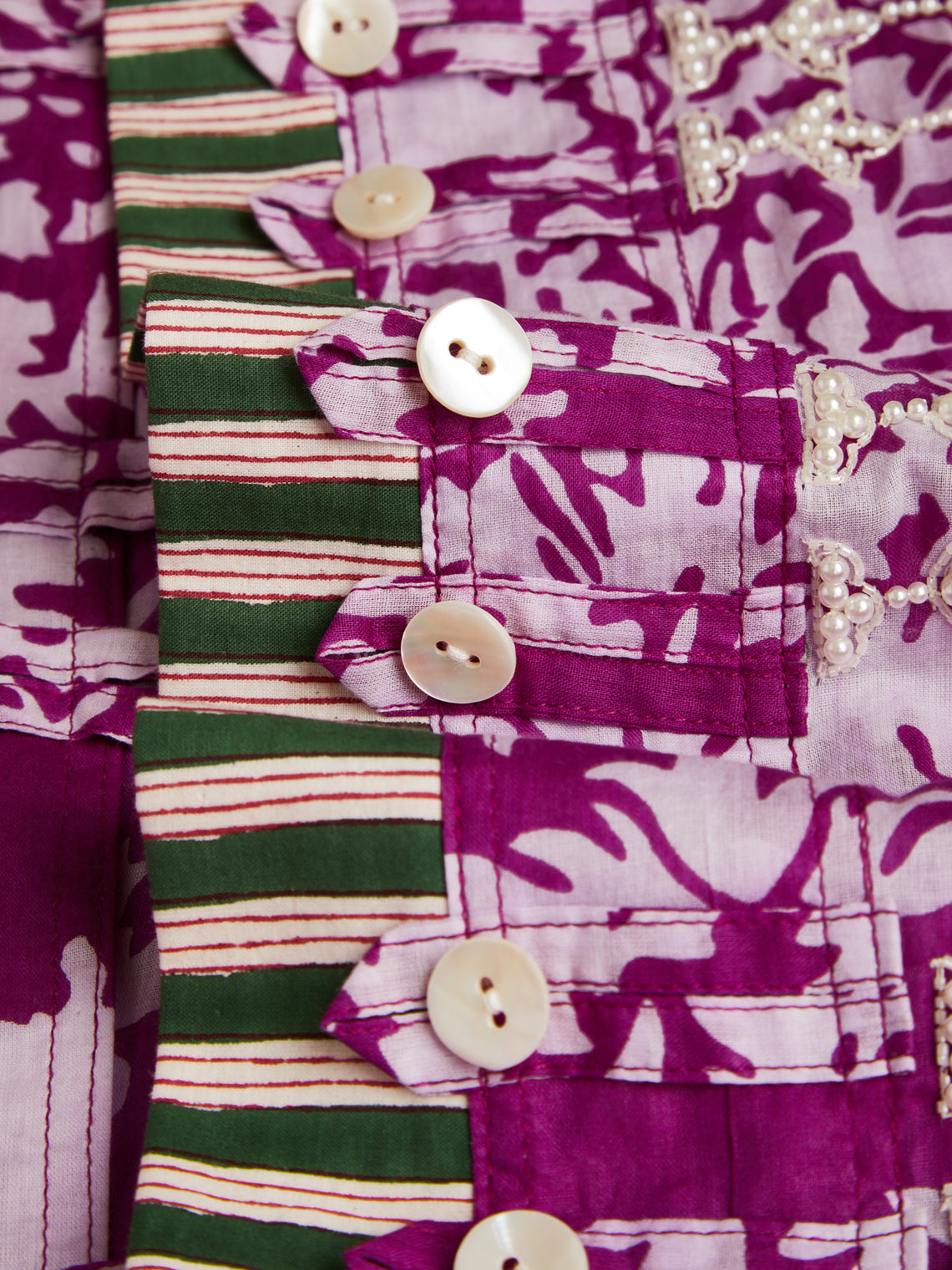 Nazzy Beglari - Hand-Blocked Cotton Shirt Dress | One Size -  - ABASK