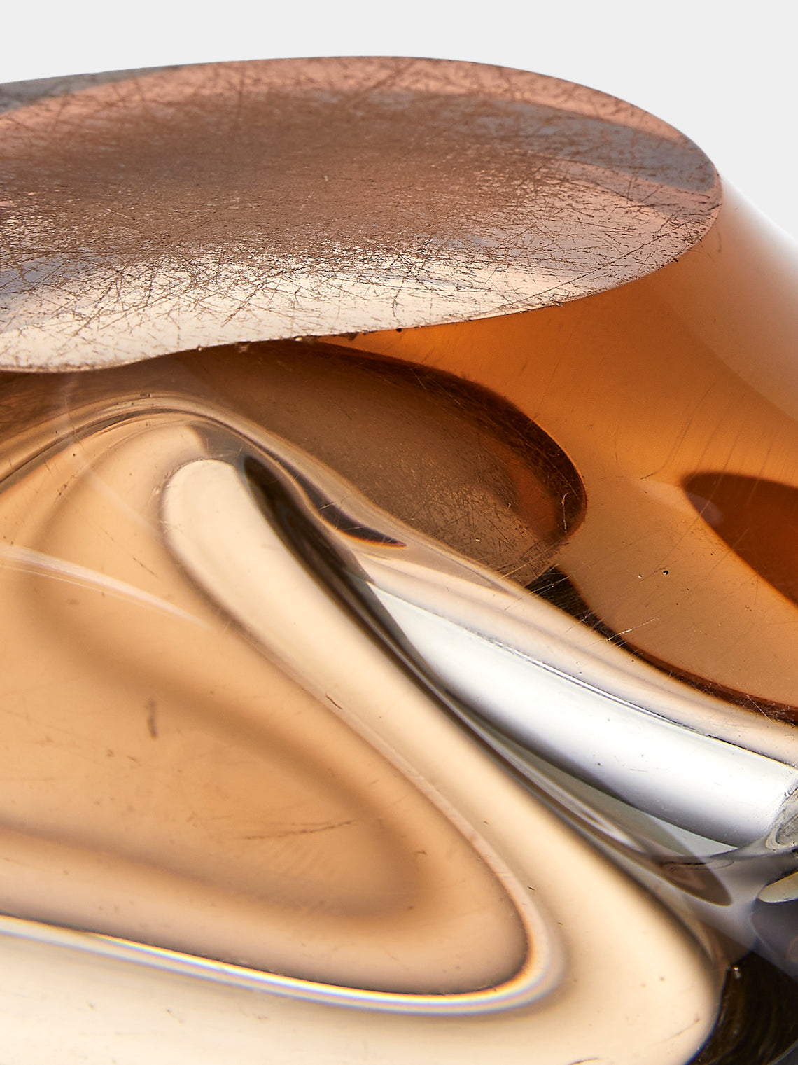 Antique and Vintage - Mid-Century Glass Ashtray - Brown - ABASK