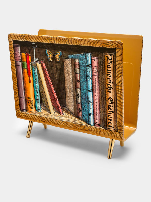 Fornasetti - Libri Iron Magazine Rack - Multiple - ABASK - 