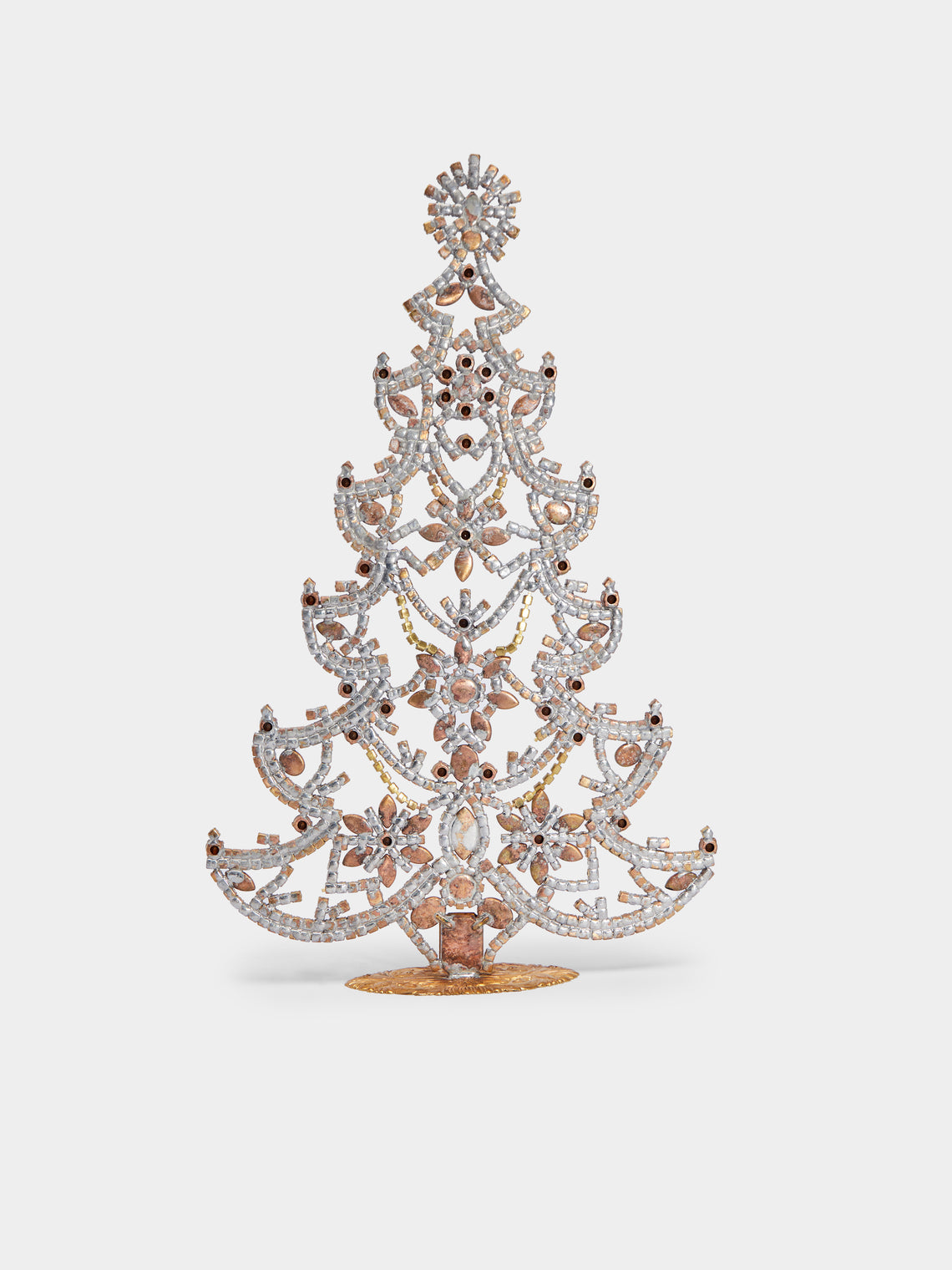 Antique and Vintage - 1930s Czech Jewelled Extra Large Christmas Tree -  - ABASK