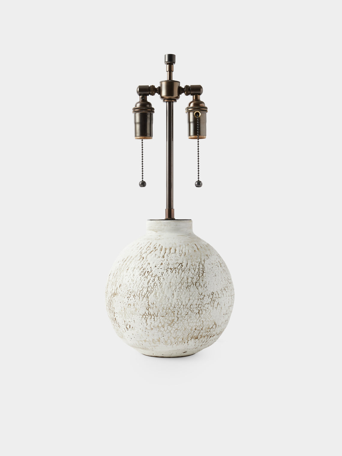Peter Speliopoulos Projects - Hand-Glazed Stoneware Table Lamp - White - ABASK - 