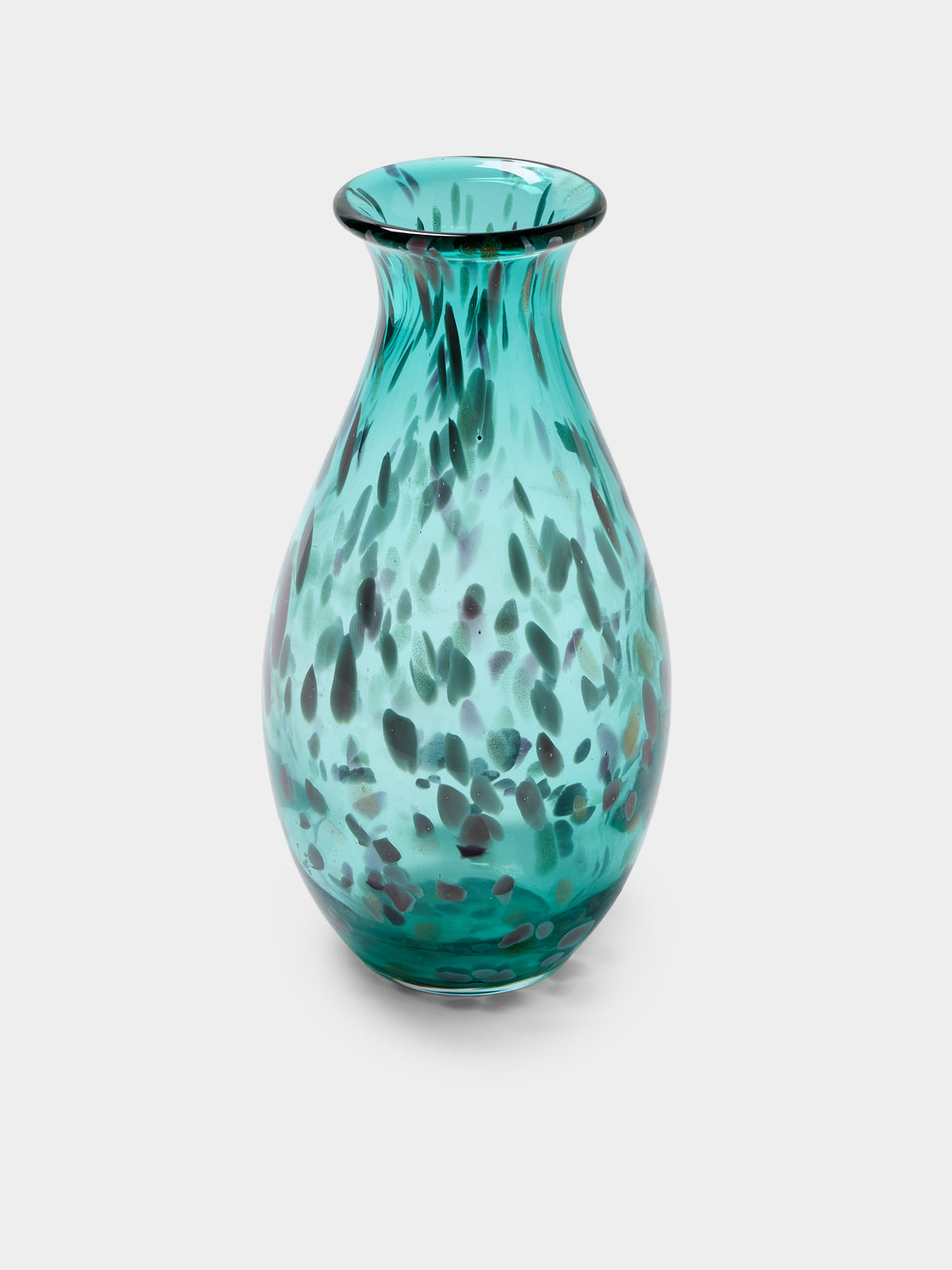 Antique and Vintage - 1960s Linea Mary Murano Glass Vase (12in/30.5cm) - Blue - ABASK - 